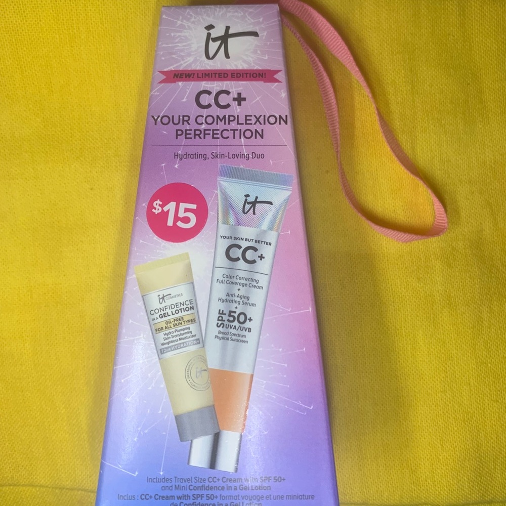 CC+ cream and Confidence in a Gel Lotion